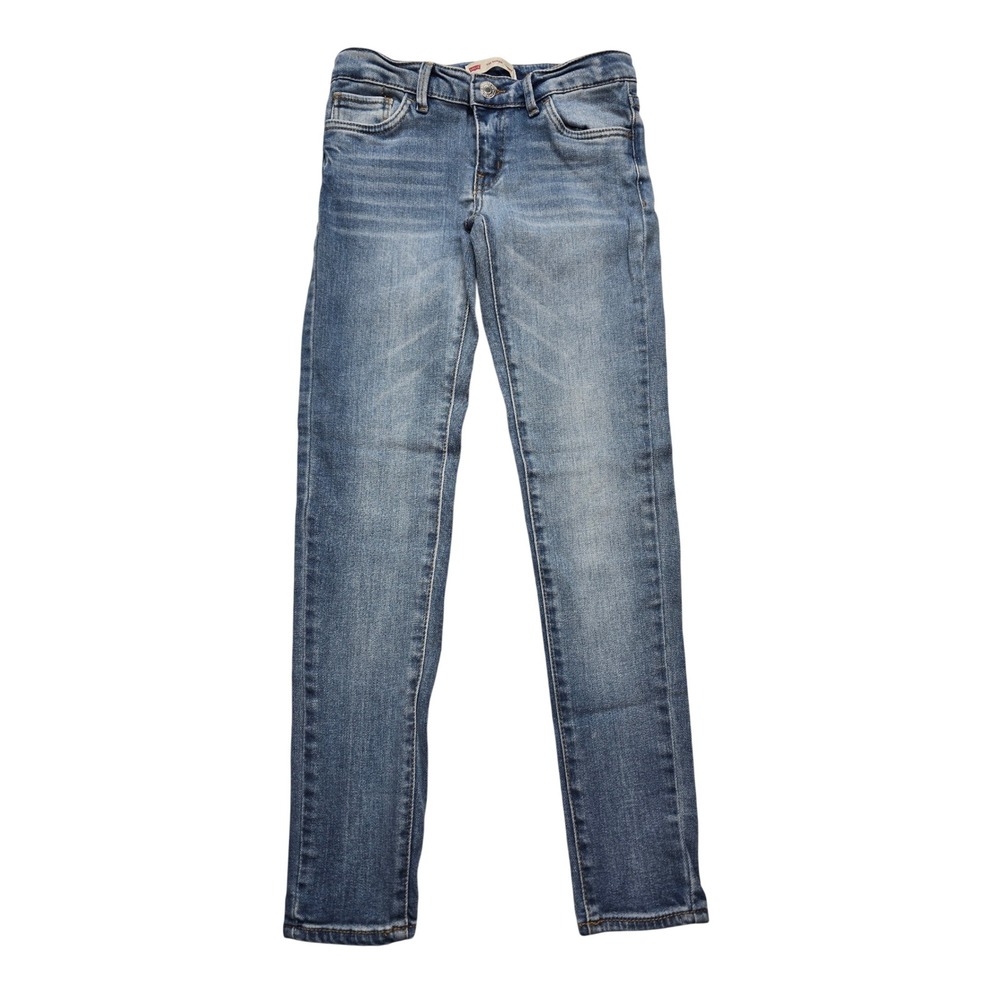 Levis Kids Girls 710 Super Skinny Jeans Medium Wash Blue Denim Size 10 Regular